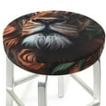 thumbnail image 3 of Goofa Lion Forest Crown Printed Stool Covers Round, Waterproof Round Bar Stool Covers Anti-Slip Round Bar Stool Seat Cover with Elastic Bands Durable-13 inch, 3 of 7