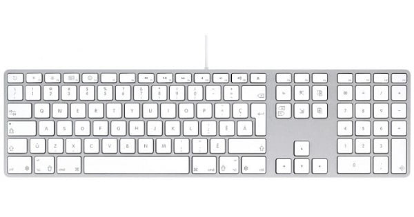 HRH for Apple iMac G6 MB110LL/B MB110LL/A A1243 Keyboard with Numeric Keypad NumberPad Print US/EU Layout Avid Media Composer Functional Shortcuts Hot Keys Design Silicone Keyboard Skin Cover