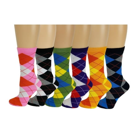 Womens socks long crew colorful designs