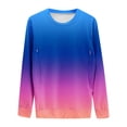 thumbnail image 5 of Edvintorg Maternity Shirts Fashion Gradient Print Casual Long Sleeve Pullover Winter Maternity Sweatshirt Nursing Shirts for Breastfeeding, 5 of 5