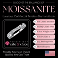 thumbnail image 3 of Moissanite by Cate & Chloe Emerson 925 Sterling Silver Promise Ring 0.36TCW for Women, Gift for her, 3 of 14