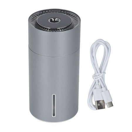 

2024 Car Fragrance Humidifier USB 3 Gears Adjustable Automatic Induction Portable Aromatherapy Humidifier with Colorful Light Grey