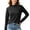 *Black, variant on ClodeEU Women's Mock Neck Long Sleeve Slim Fit Basic Tee,Solid Stretchy Layering Base Top ,Women's Plus XXL