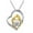 Gold, variant on SIfdSeng Gifts for Mum Sterling Silver Mother Daughter Love Heart Necklace Pendant
