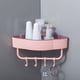 thumbnail image 3 of Estante De Ducha De Esquina De Pared, Estante Triangular Con Gancho, Estante De Baño, Soporte De Estante De Ducha De Champú, Estante De Almacenamiento De Cocina, Organizador Minnieouse HA024015-01, 3 of 6