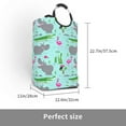 thumbnail image 2 of Salouo Hippo With Flamingos And Crocodiles for Dirty Clothes Hamper,Extra Large Hamper Basket Bin 1-Pack Big Laundry Baskets with Handles Laundry Hampers Fits for Bedroom & Living Room, 2 of 5