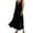 Black, variant on Giftesty Summer Dresses for Women New Women's Sleeveless Cotton Linen Round Neck with Chest Button Design Long Dress