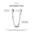 thumbnail image 4 of MULA 925 Sterling Silver Stopper Safety Chain for Bracelets Lucky Forever Charms Gifts for Women, 4 of 4