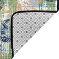 thumbnail image 4 of YFYANG 36"x24" Non-Slip Flannel Carpet Doormat, Living Room Bedroom Office Decorative Area Rugs, Indoor Blue Watercolor Leaf Vein Texture Floor Mats, 4 of 7