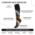 thumbnail image 4 of Picia Golden White Fire Dragon Printed Sports Compression Socks - 15-20mmHg Graduated Compression, High-Performance Soft and Breathable Socks for Men and Women, 4 of 5