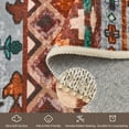 thumbnail image 6 of SIXHOME 5'x7' Area Rugs for Living Room Washable Rugs Vintage Boho Area Rug Soft Moroccan Geometric Indoor Rug for Bedroom Dining Room Office Foldable Nonslip Aztec Rug Colorful and Green, 6 of 7