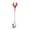 Red, variant on Christmas Decorations Christmas Spoons Christmas Gift Reindeer Spoon 304 Stainless Steel Coffee Spoon Mixing Spoon Dessert Ice Cream Spoon Green