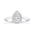 thumbnail image 4 of Rosec Jewels Certified Lab Grown Diamond Solitaire Ring 5x7 mm Pear Shaped - EF-VS Quality, 18K White Gold, US 11.00, 4 of 8