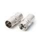 thumbnail image 1 of 2 Pcs F Connector Male Plug to RF Coaxial TV Antenna Female RF Adapters, 1 of 5