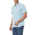 thumbnail image 4 of Unique Bargains Big & Tall Men's Shirts Short Sleeve Button Down Plaid Check Dress Shirts, 4 of 6