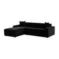thumbnail image 4 of Olafur Black Velvet Sectional - Laf, 4 of 4