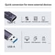 thumbnail image 2 of Adaptador QC 4.0 USB 3.1 A PD Tipo C 10 Gbps 5 V 3 (gris), 2 of 6