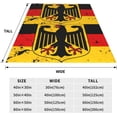 thumbnail image 2 of Manta de microfibra ultra suave con diseño de bandera alemana y escudo de armas de Alemania, manta de microfibra para todas las estaciones, manta cálida para cama, silla, sofá, sala de estar, cuna de, 2 of 7