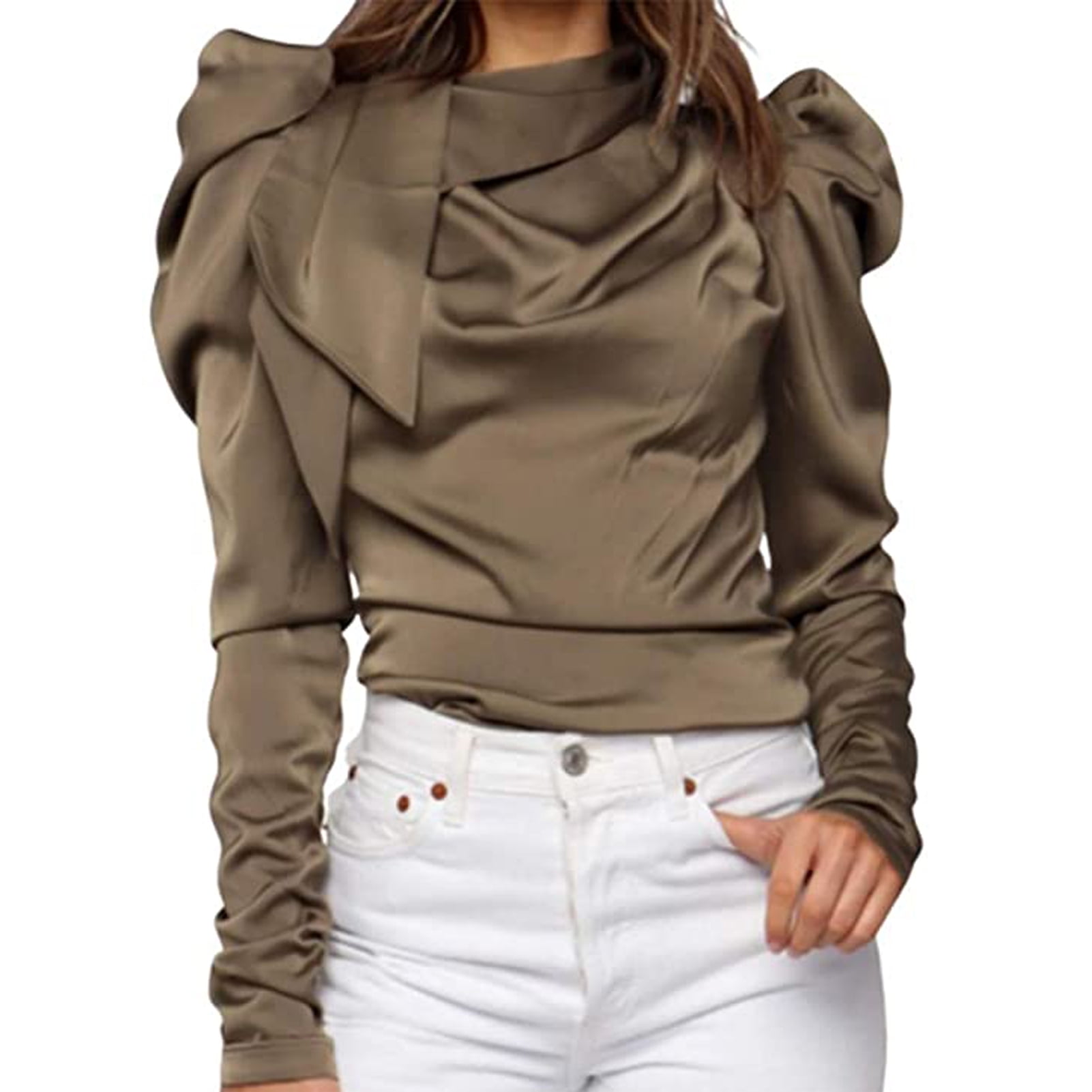 satin blouses for work