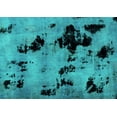 thumbnail image 1 of Ahgly Company Machine Washable Indoor Rectangle Abstract Turquoise Blue Modern Area Rugs, 2' x 4', 1 of 4
