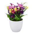 thumbnail image 2 of Decoración falsa para bodas, fiestas y hogar, planta de flores de bonsái de seda artificial de color morado, 2 of 8