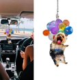 thumbnail image 3 of Cute Dog Car Hanging Ornament With Colorful Balloon Hanging Ornament Decor W5Q0, 3 of 8