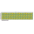 thumbnail image 3 of Ambesonne Retro Fabric by the Yard Upholstery, Repeating Boomboxes Pattern, 2 Yards, Earth Yellow Seafoam, 3 of 5