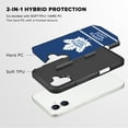 thumbnail image 2 of Apple iPhone 16 (6.1) - NHL Licensed Toronto Maple Leafs Team Logo on Jersey Textured Dual Layer Case, 2 of 5