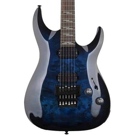 Schecter Omen Elite 6 FR Electric Guitar with Rosewood Fretboard, See-Thru Blue Burst