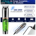 thumbnail image 4 of Rasuradora Electrica Afeitadora Kit 6 En 1 Barba Cabello Nariz Cuerpo Shaver Recargable Cortadora B-0713 Silver, 4 of 4