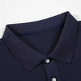 thumbnail image 3 of Wioihee Mens Polo Shirts Short Sleeve Quarter Button Polo T Shirts Navy 4(S), 3 of 8
