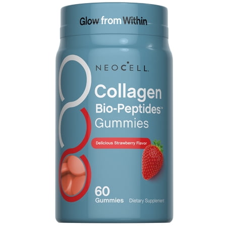 Collagen Peptides Gummies | 60 Count | Types I & III | Supplement for Women and Men | by NeoCell