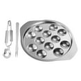 thumbnail image 6 of RENACLIPY Stainless Steel Escargot Baking Dish Set for Outdoor Picnics and Gatherings, Cookware Tray, 6 of 8