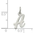 thumbnail image 3 of 925 Sterling Silver Dainty Letter A Initial Name Monogram Necklace Charm Pendant, 3 of 8