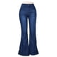 thumbnail image 3 of Pantalones vaqueros finos de cintura alta con microelásticos y pierna ancha para mujer Pantalones finos y de pierna ancha, 3 of 5