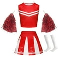 thumbnail image 3 of FAOWME Outfit Sets Children Cheerleading Team COS Cartoon Stage Performance Competition Carnival Party Sets Clothes Sets Holiday O-Neck Dailywear, 3 of 4