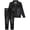 Black, variant on Men`s Retro Vintage Washed Ripped Denim Set