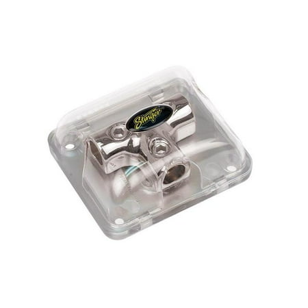 - Pro Series T-Block with Three 4 Gauge Inputs Power Ground Distribution