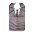thumbnail image 3 of Bavoir Adulte Réutilisable Imperméable Confortable Ajustable Lavable Protecteur de Vêtements Style D, 3 of 9
