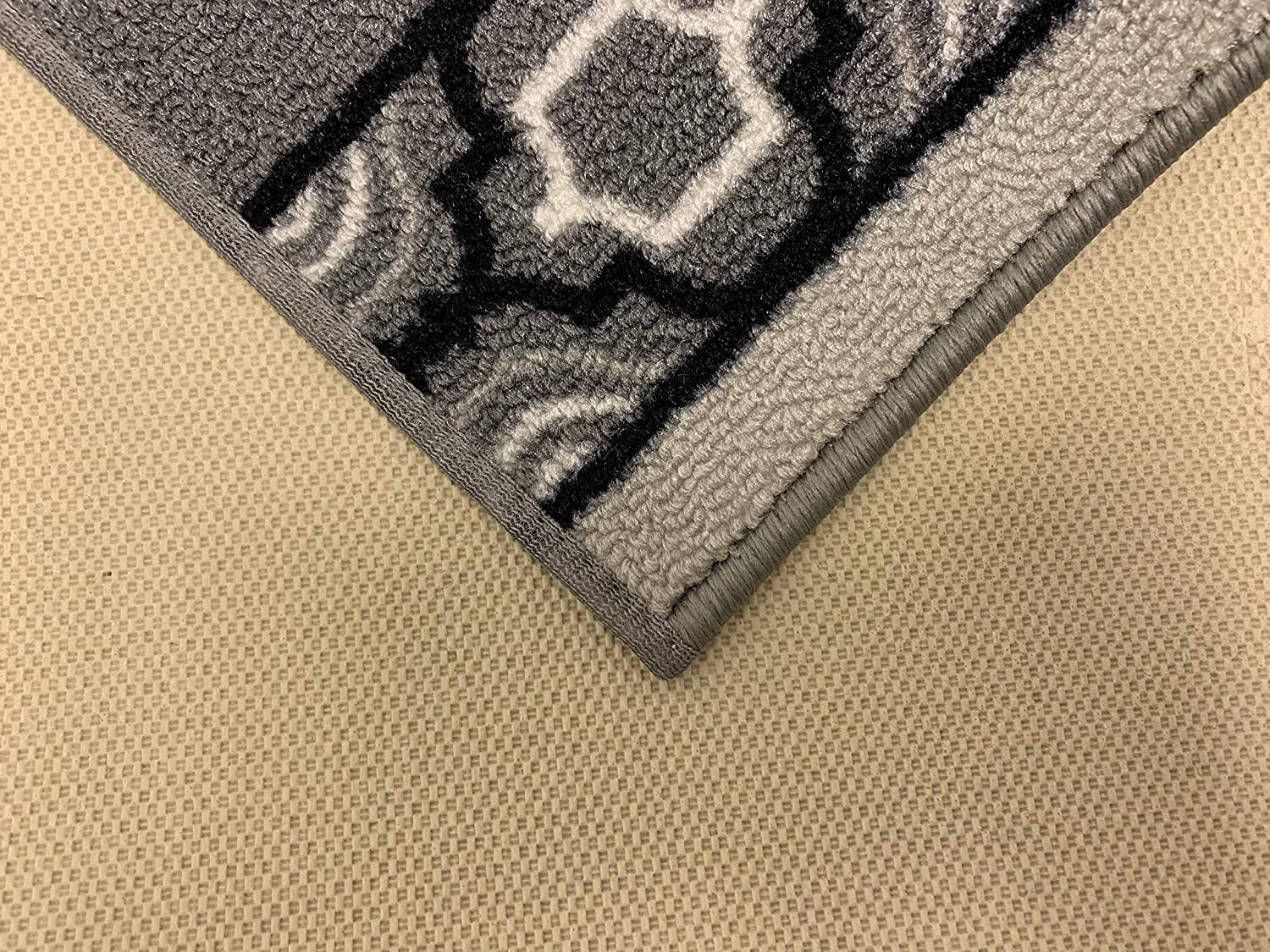 Extra-Long Low Pile Runner Rug Skid Resistant Backing Rug Runner Trellis Border Design Cut to Size Roll Runner Rugs - 35 Feet x 32 Inch
