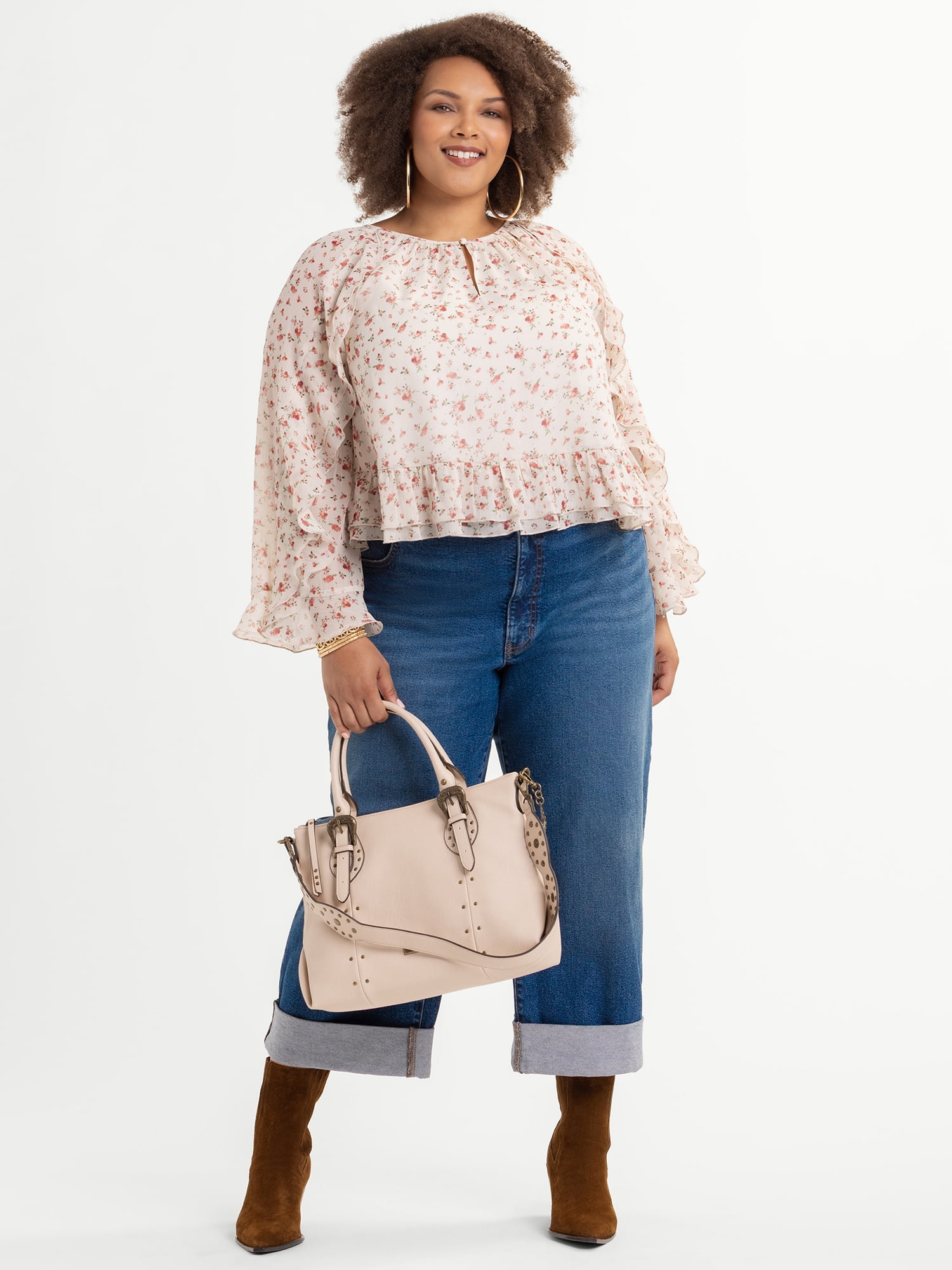 Jessica Simpson Women's Plus Size Ella Shirt, Sizes 0X-4X