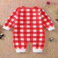 thumbnail image 3 of Bébé Fille Garçon Noël Automne Combinaison Bambins Imprimer Cou Manches Longues Zip-Up Rompers, 3 of 6