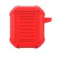 thumbnail image 2 of Earphone Case Silicone Cover Wireless Headphone Case Shell case silicone Replacement for AirPods 1/2, Red, 2 of 9