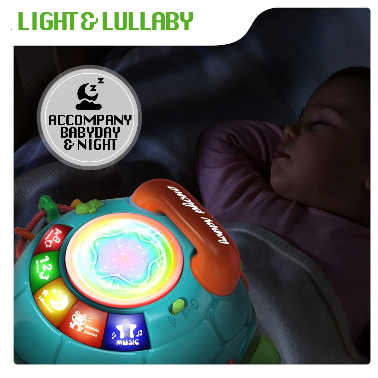 LieGorJi Baby Turtle Toys , Tummy Time Toy for 12-18 Months, Musical  Crawling Toys with Light & Sound, Birthday Gift Early Educational Toy for Baby Infant 6 7 8 9 10 Months 1 2 Year Old