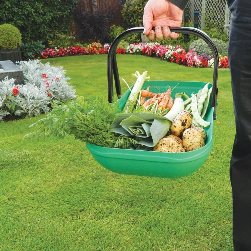 Tierra Garden GP184 Colander Trug Gather Carry and Wash Harvest Produce Green - image 2 of 6