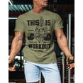 thumbnail image 3 of Gymish Spartan Warrior Workout Gym Shirt for Men – Motivational Lifting T-Shirt, Athletic Gym Wear, Military Green, Small, 3 of 6