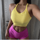 thumbnail image 2 of Ropa exterior deportiva transpirable y cómoda para mujer, correa fina a la moda, ropa de yoga falsa de dos piezas para baile y fitness, verano, 2 of 5