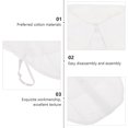 thumbnail image 4 of EeaseMX 1 pieza de blusa de media camisa con cuello falso desmontable, adorno para el cuello, 4 of 7