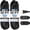Black, variant on Iron Forge Cable 2 Pack 3 ft Brown Extension Cord with 3 Outlets - 16/2 SJTW 2 Prong Indoor Extension Cord with Multiple Outlets