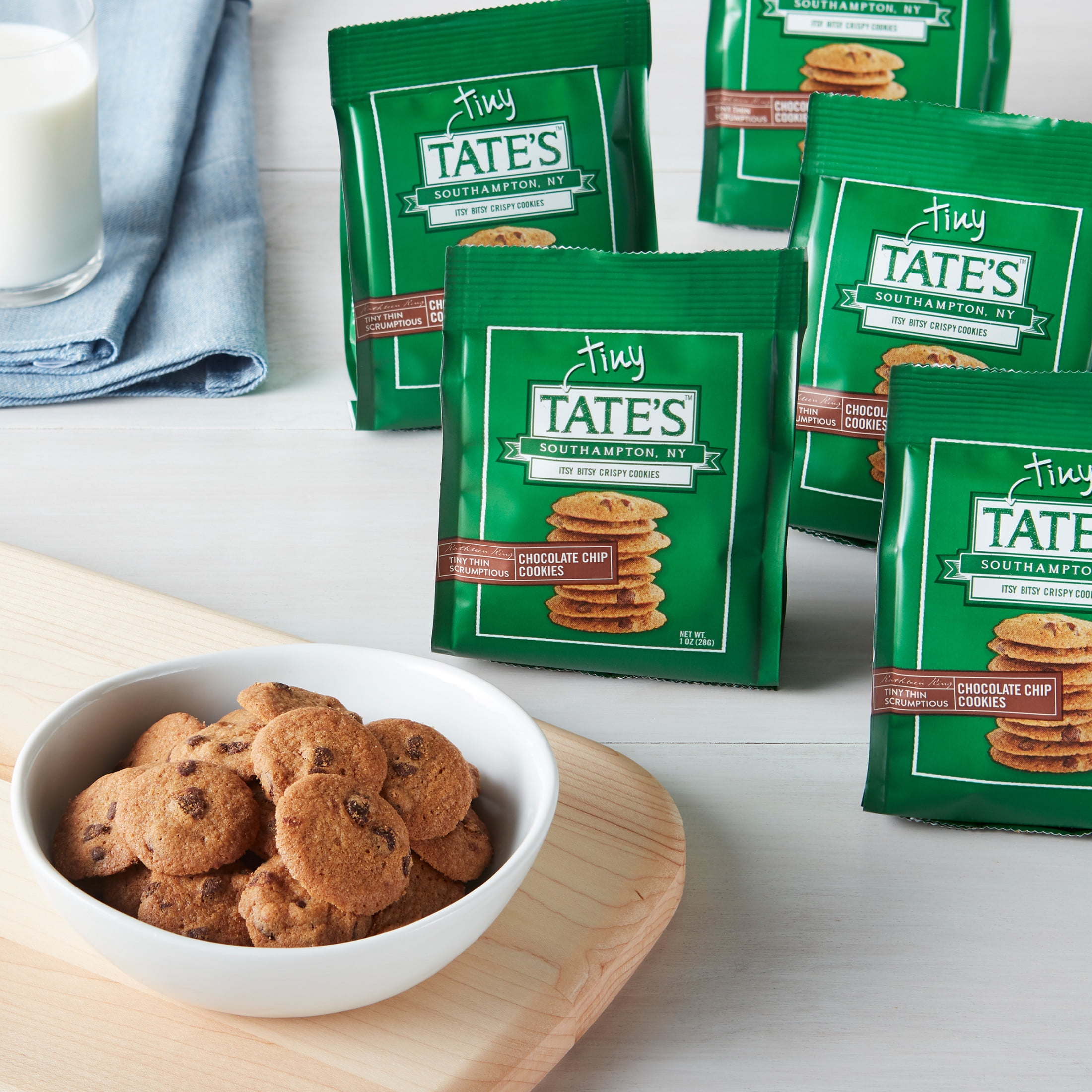 (11 pack) Tate's Bake Shop Tiny Chocolate Chip Cookies, 1 oz
